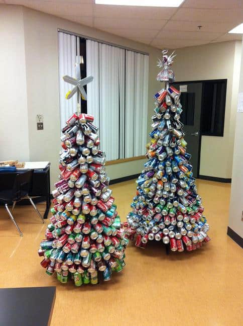 Beer cans Christmas tree
