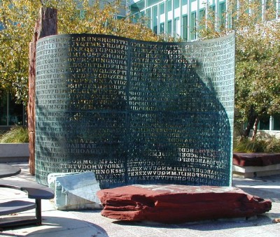 Kryptos sculpture