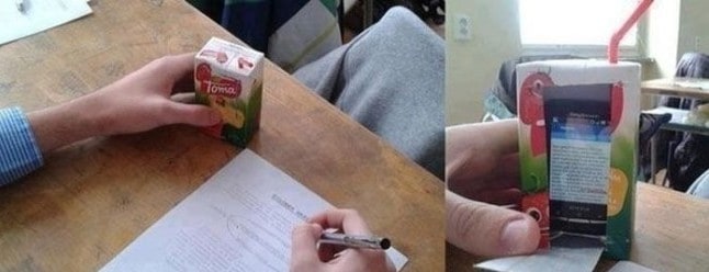 Cheating notes masked as supplies