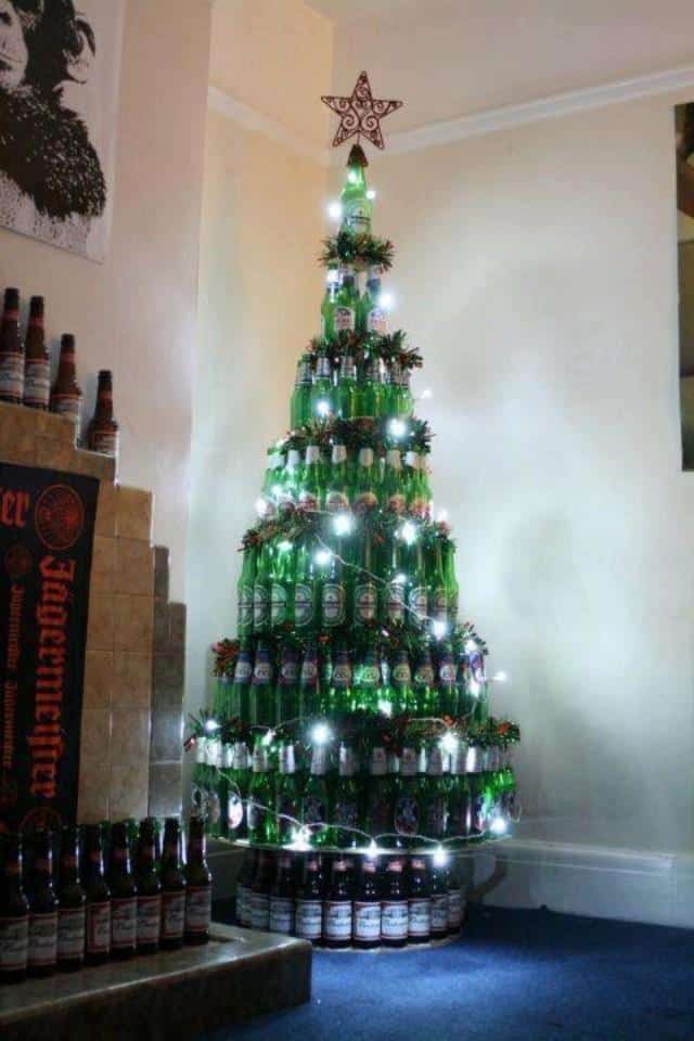 Beer Christmas tree