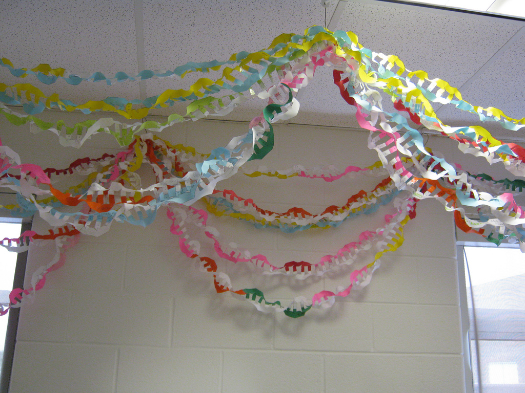 DNA christmas garlands