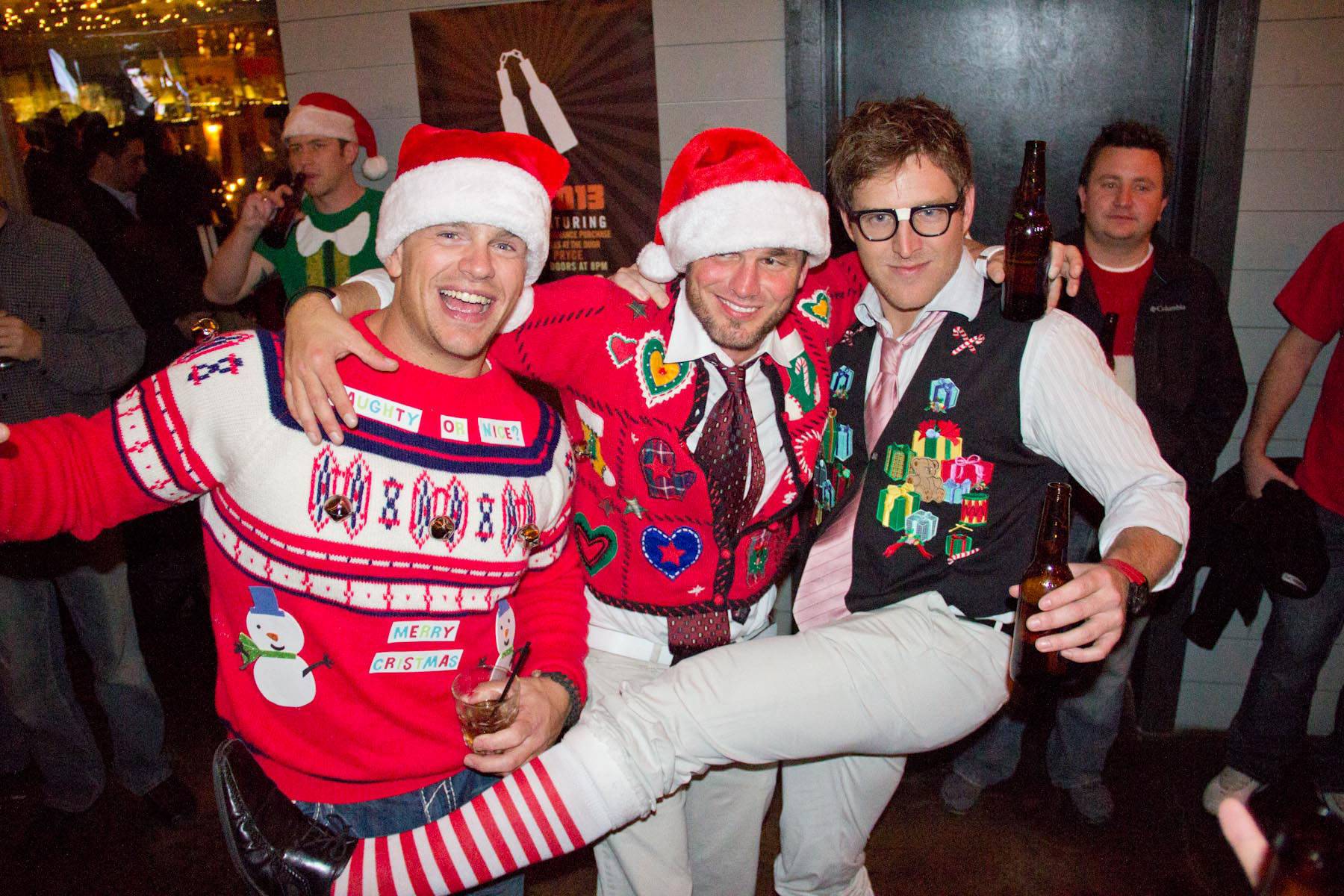 NY Rangers ugly sweater party 