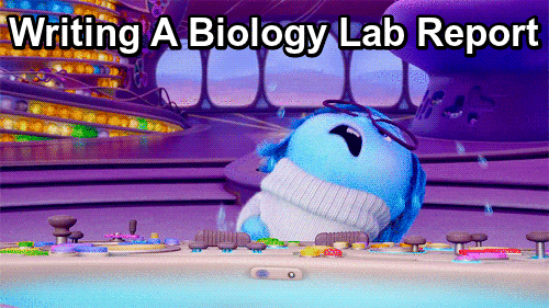 Writing a biology lab report
