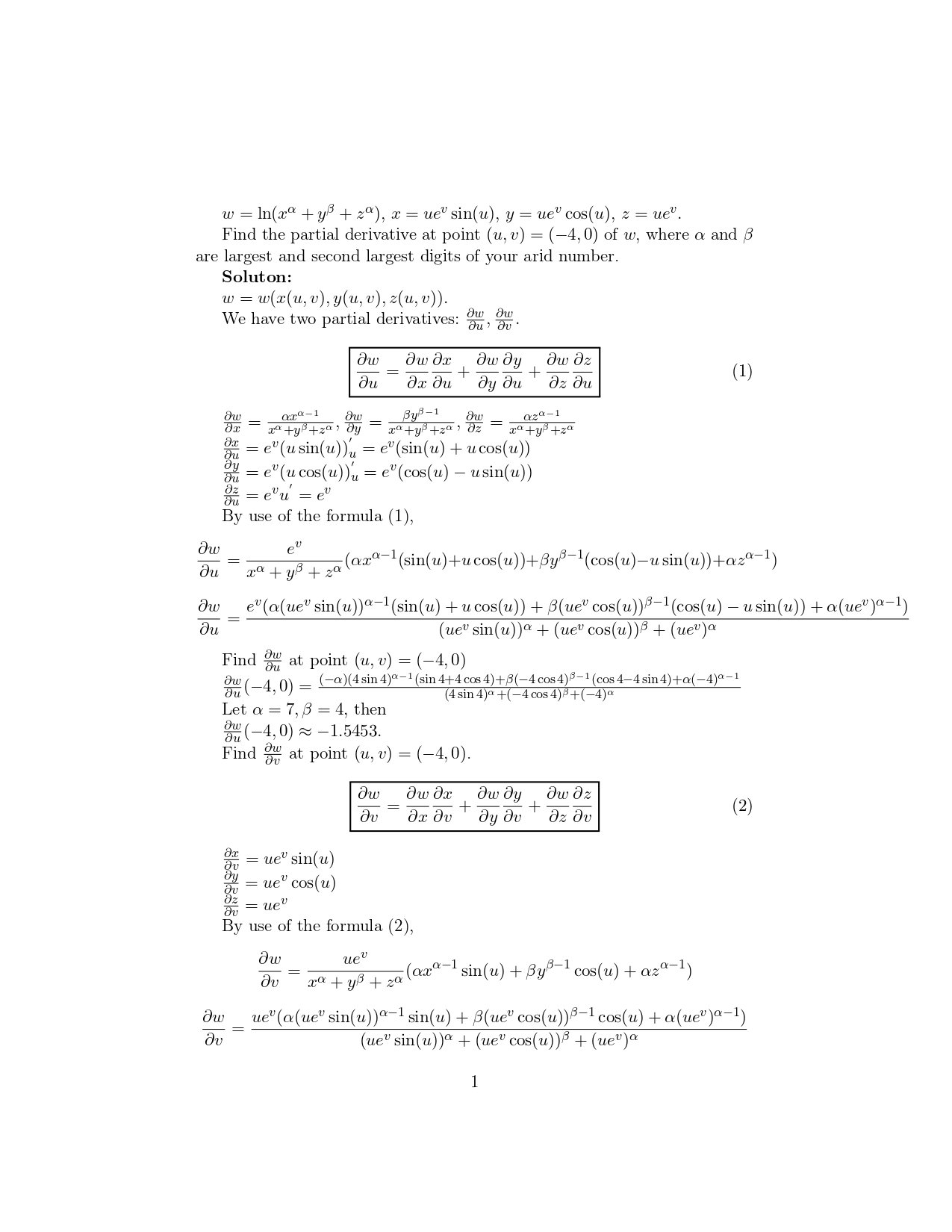 Answer In Calculus For Noman